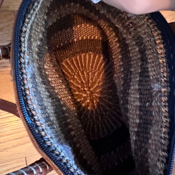 Vintage sisal woven bag - Picture 3 of 3